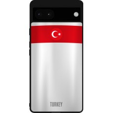 Google Pixel 6a Case Hülle - Silikon schwarz Türkei personalisierbares Fussballtrikot