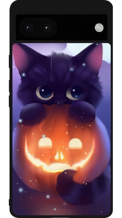 Google Pixel 6a Case Hülle - Silikon schwarz Halloween 17 15