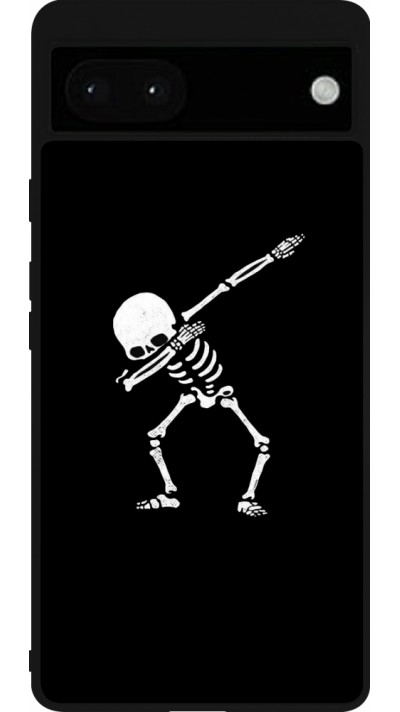 Coque Google Pixel 6a - Silicone rigide noir Halloween 19 09