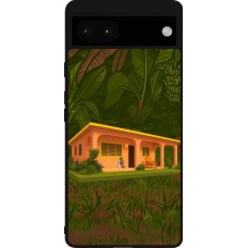 Google Pixel 6a Case Hülle - Silikon schwarz Benitos house DTMF