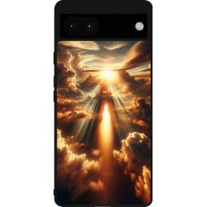 Google Pixel 6a Case Hülle - Silikon schwarz Himmelsleuchten Zenit