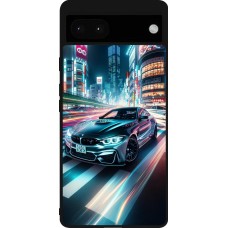 Google Pixel 6a Case Hülle - Silikon schwarz BMW M4 Tokio Nacht
