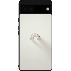 Google Pixel 6a Case Hülle - Silikon schwarz Mini Regenbogen Minimal