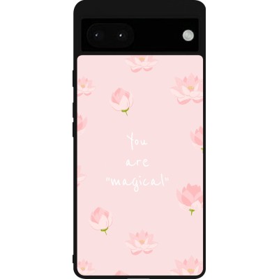 Google Pixel 6a Case Hülle - Silikon schwarz Mom 2023 your are magical
