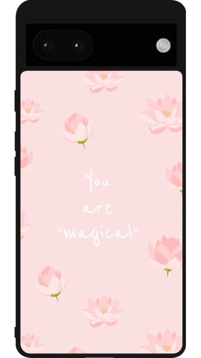 Google Pixel 6a Case Hülle - Silikon schwarz Mom 2023 your are magical