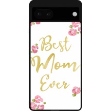 Coque Google Pixel 6a - Silicone rigide noir Mom 2024 best Mom ever