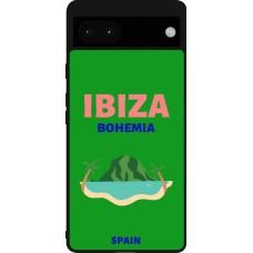Coque Google Pixel 6a - Silicone rigide noir Pop Summer Destination Ibiza