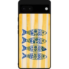 Google Pixel 6a Case Hülle - Silikon schwarz Portuguese fish 2026