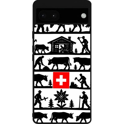 Google Pixel 6a Case Hülle - Silikon schwarz Poya Schweiz 1