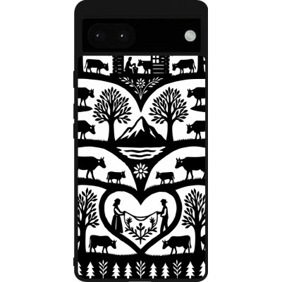 Google Pixel 6a Case Hülle - Silikon schwarz Poya Schweiz 2