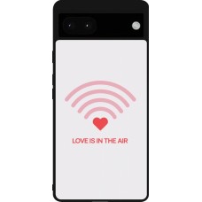 Coque Google Pixel 6a - Silicone rigide noir Saint Valentines Day 26 Love is in the air