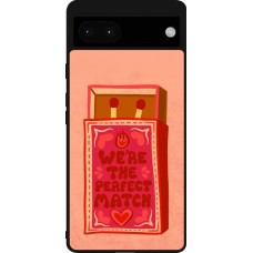 Coque Google Pixel 6a - Silicone rigide noir Saint Valentines Day 26 Perfect Match