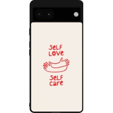 Coque Google Pixel 6a - Silicone rigide noir Saint Valentines Day 26 Self love self care