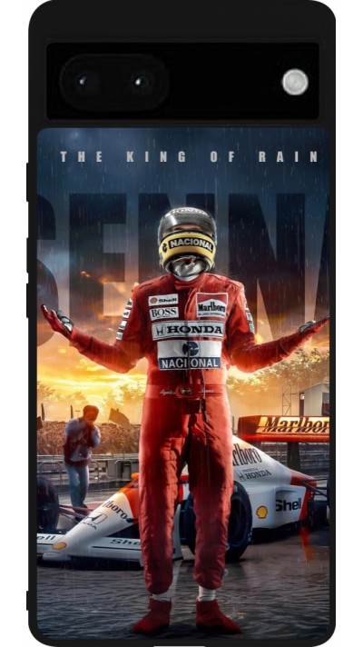 Coque Google Pixel 6a - Silicone rigide noir Senna The King of Rain