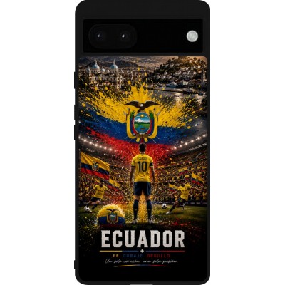 Google Pixel 6a Case Hülle - Silikon schwarz Fussball Ecuador splash 2026