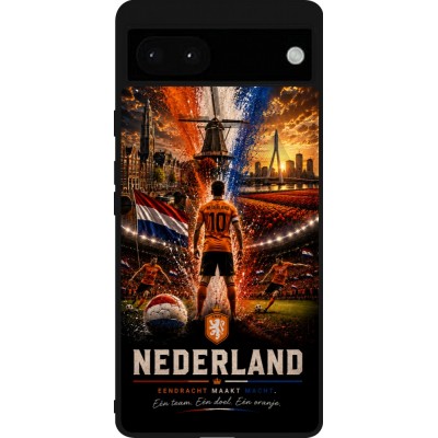 Google Pixel 6a Case Hülle - Silikon schwarz Fussball Niederlande splash 2026