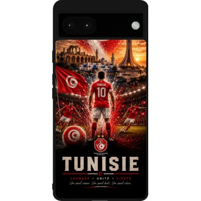 Google Pixel 6a Case Hülle - Silikon schwarz Fussball Tunesien splash 2026