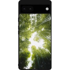 Coque Google Pixel 6a - Silicone rigide noir Spring 23 forest blue sky