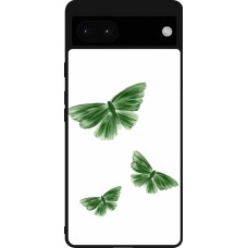 Google Pixel 6a Case Hülle - Silikon schwarz Butterflies Spring 2026