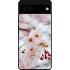 Google Pixel 6a Case Hülle - Silikon schwarz Cherry tree Spring 2026
