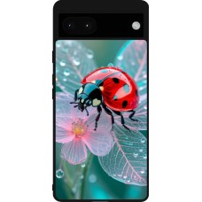 Google Pixel 6a Case Hülle - Silikon schwarz Ladybird in bloom Spring 2026