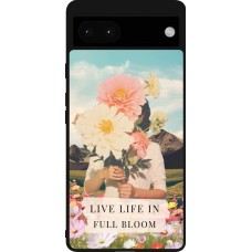 Google Pixel 6a Case Hülle - Silikon schwarz Live life in full moon Spring 2026