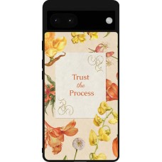 Google Pixel 6a Case Hülle - Silikon schwarz Trust the process Spring 2026