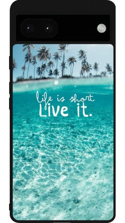 Coque Google Pixel 6a - Silicone rigide noir Summer 18 24
