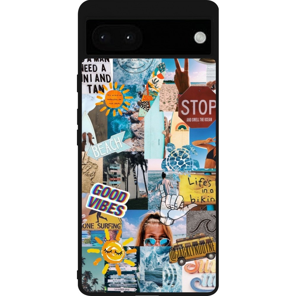 Google Pixel 6a Case Hülle - Silikon schwarz Summer 2021 15