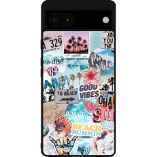 Google Pixel 6a Case Hülle - Silikon schwarz Summer 20 collage