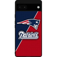 Coque Google Pixel 6a - Silicone rigide noir Super Bowl 26 Patriots 1