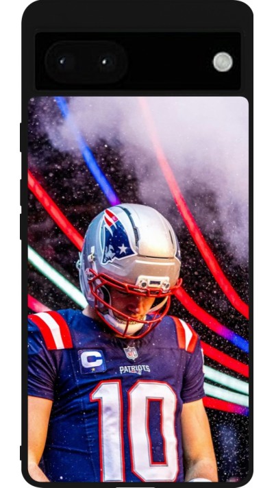 Coque Google Pixel 6a - Silicone rigide noir Super Bowl 26 Patriots 3