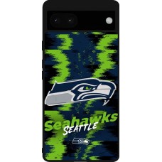 Coque Google Pixel 6a - Silicone rigide noir Super Bowl 26 Seattle 2