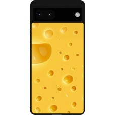 Coque Google Pixel 6a - Silicone rigide noir Fête Nationale Suisse Cheese