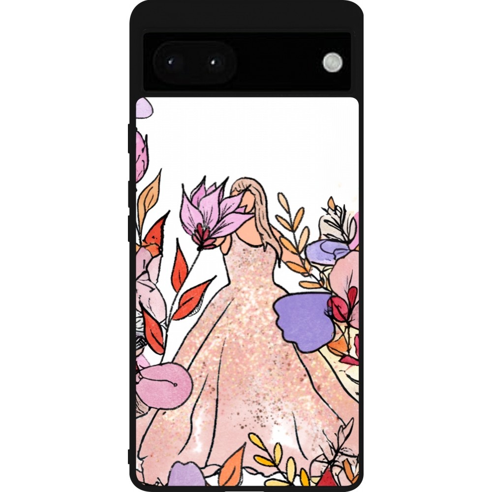 Coque Google Pixel 6a - Silicone rigide noir Taylor Swift Sketch - White