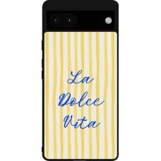 Coque Google Pixel 6a - Silicone rigide noir The good life 2026