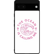 Coque Google Pixel 6a - Silicone rigide noir The Ocean is calling me