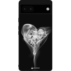 Google Pixel 6a Case Hülle - Silikon schwarz Valentine 2022 Black Smoke