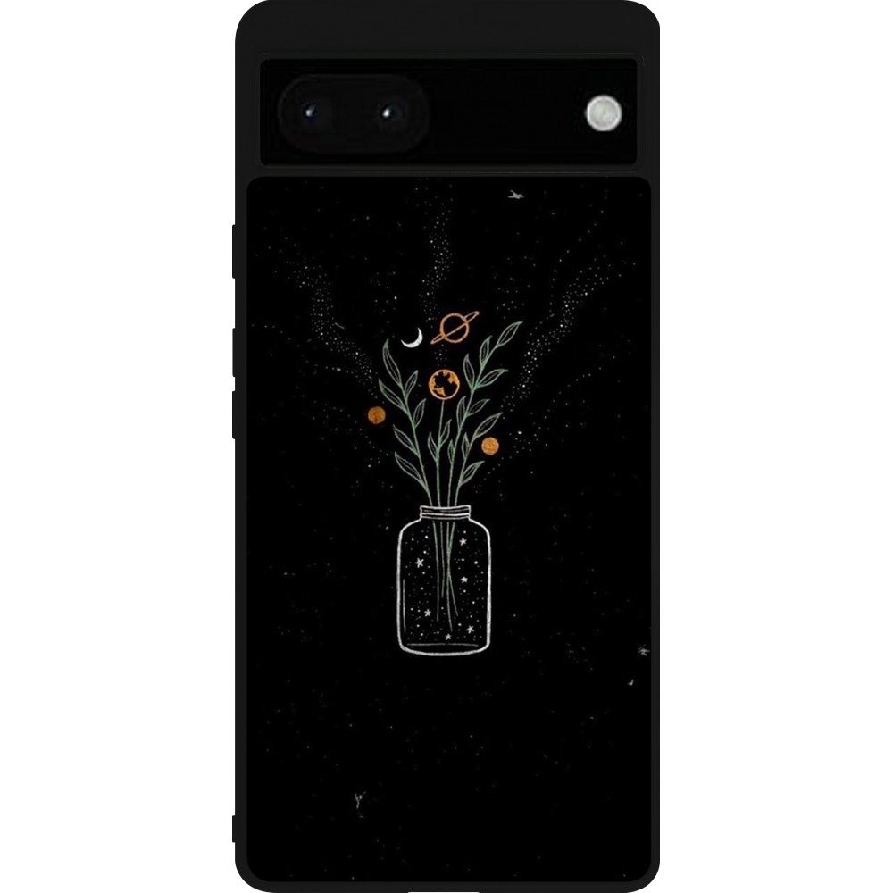 Google Pixel 6a Case Hülle - Silikon schwarz Vase black