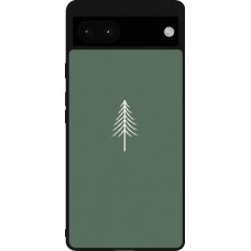 Google Pixel 6a Case Hülle - Silikon schwarz Christmas 22 minimalist tree