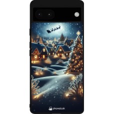 Coque Google Pixel 6a - Silicone rigide noir Noël 2023 Christmas is Coming