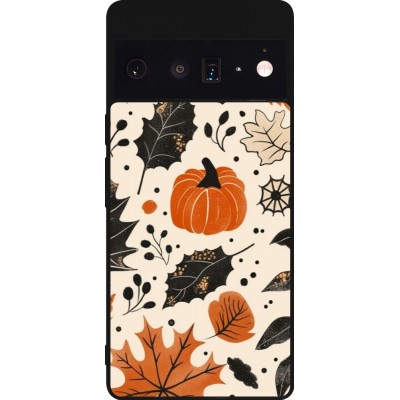 Google Pixel 6 Pro Case Hülle - Silikon schwarz Autumn 2024 nature