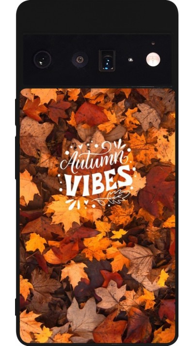 Google Pixel 6 Pro Case Hülle - Silikon schwarz Autumn 25 Autumn vibes