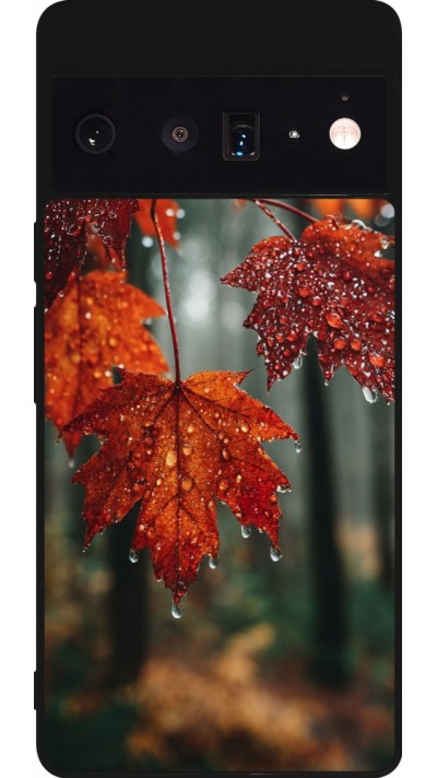 Google Pixel 6 Pro Case Hülle - Silikon schwarz Autumn 25 Rain
