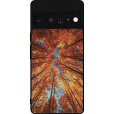 Google Pixel 6 Pro Case Hülle - Silikon schwarz Autumn 25 Trees
