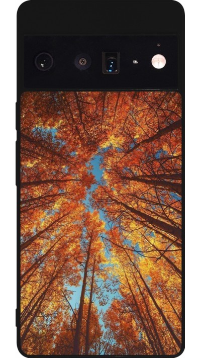 Google Pixel 6 Pro Case Hülle - Silikon schwarz Autumn 25 Trees