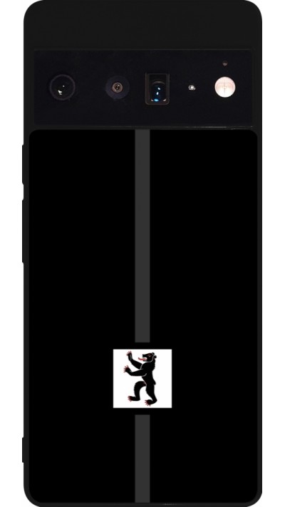 Coque Google Pixel 6 Pro - Silicone rigide noir Canton AI noir