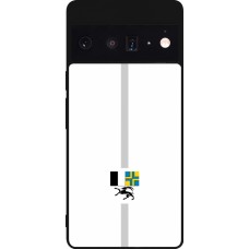 Coque Google Pixel 6 Pro - Silicone rigide noir Canton GR blanc