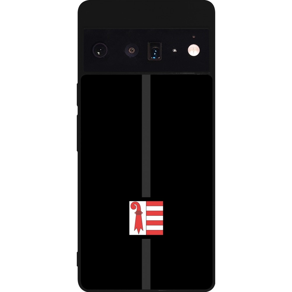 Coque Google Pixel 6 Pro - Silicone rigide noir Canton JU noir