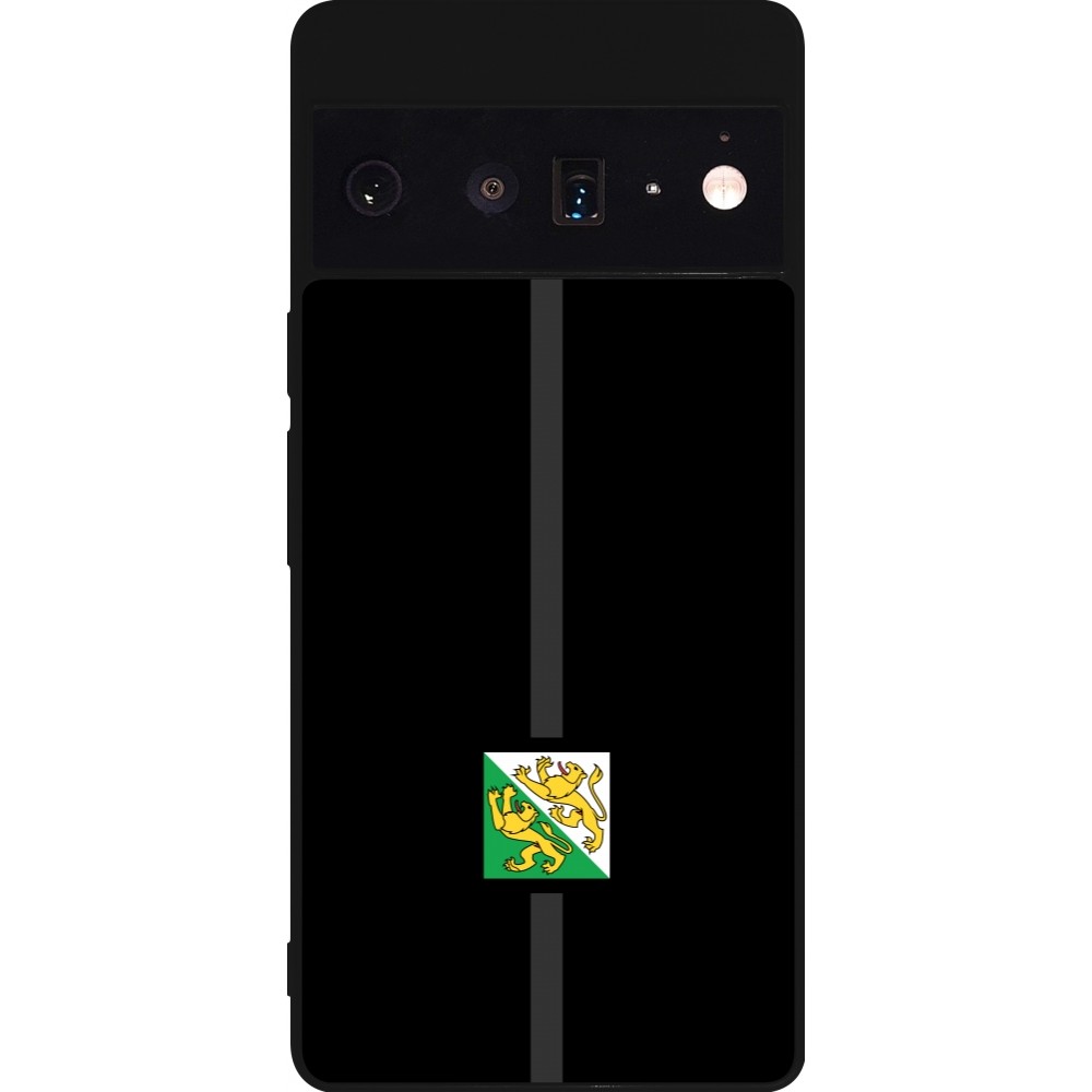 Google Pixel 6 Pro Case Hülle - Silikon schwarz Kanton TG schwarz